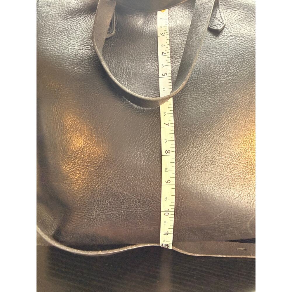 Madewell Black Leather Transport Tote Bag Crossbody Shoulder Purse - Picture 14 of 16
